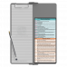 WhiteCoat Clipboard® Vertical - Silver Occupational Therapy Edition