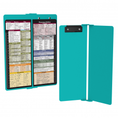 WhiteCoat Clipboard® Vertical - Teal Pharmacy Edition