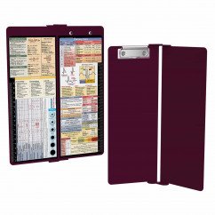 WhiteCoat Clipboard® Vertical - Wine Primary Care Edition