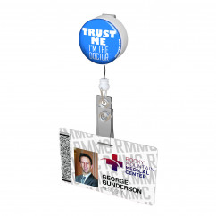 Trust Me I'm the Doctor Button Badge Reel 