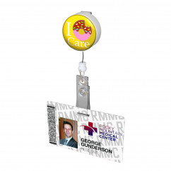 I Donut Care Button Badge Reel
