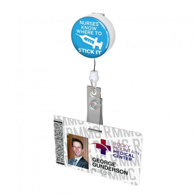 Retractable Badge Reel Custom Personalized Nurse Name Badge 