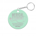 Medical Student Donations Accepted Here Circle Keychain