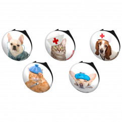 Cats And Dogs Stethoscope Button Pack