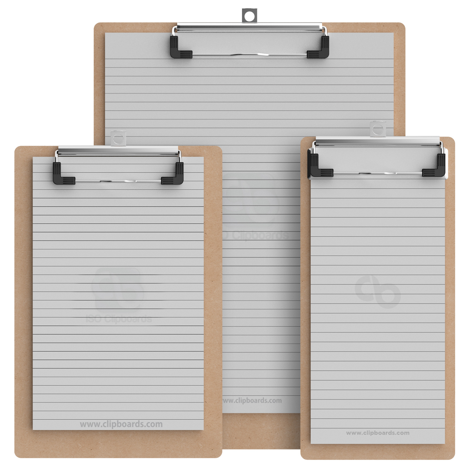 5 Pack - Vertical 11 x 17 MDF Clipboard Notepad