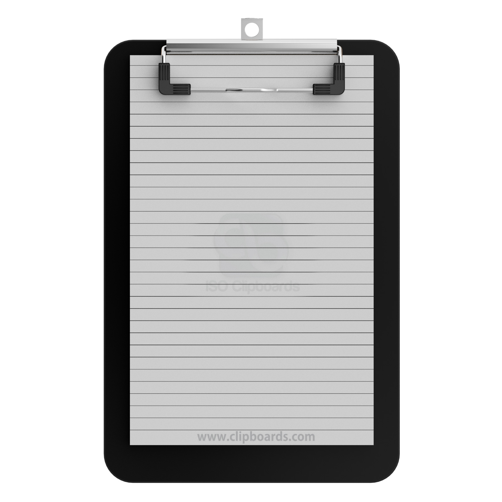 Memo Size 5 x 8 Plastic Clipboard Black