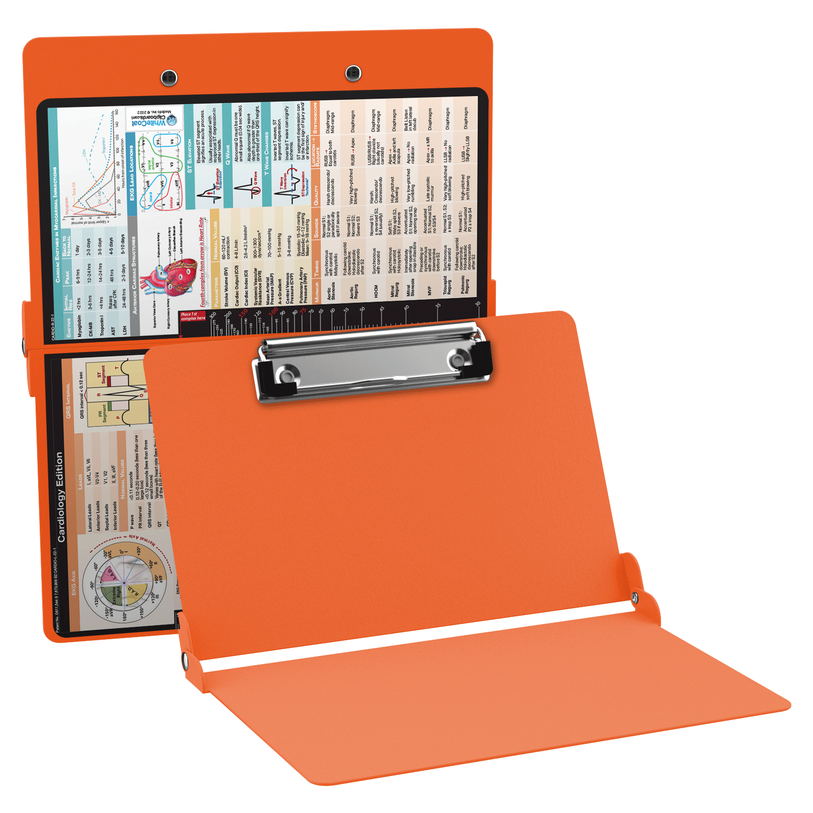 WhiteCoat Clipboard® Orange Cardiology Edition