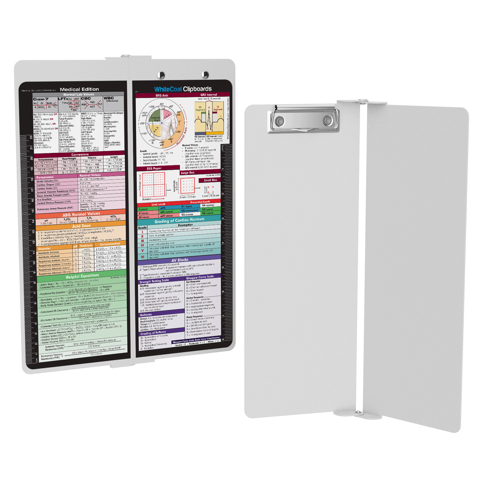 WhiteCoat Clipboard® Vertical White Medical Edition