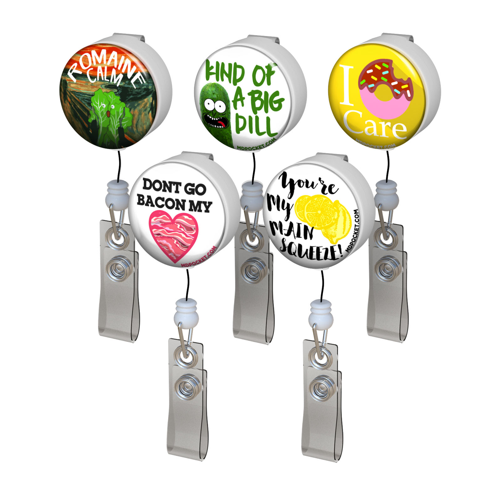 Badge Reels with Spring Clips - Badge Reels - ID Badge Supplies